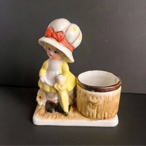 Vintage 'Little Luvkins' Hand-Painted Porcelain Jasco Figurine 1979